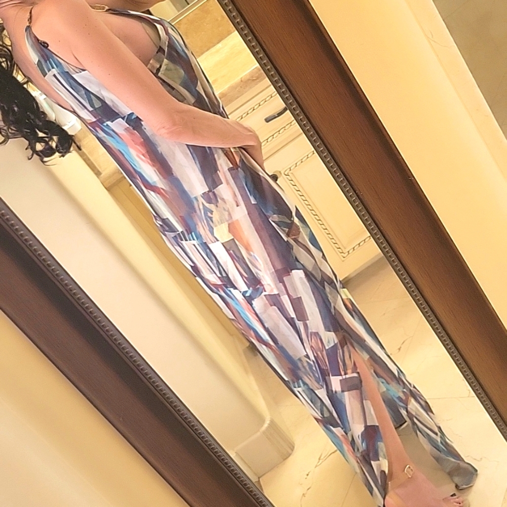 Loja 18 Brazilian Multi-colored Maxi Dress, XS/S - Picture 8 of 16